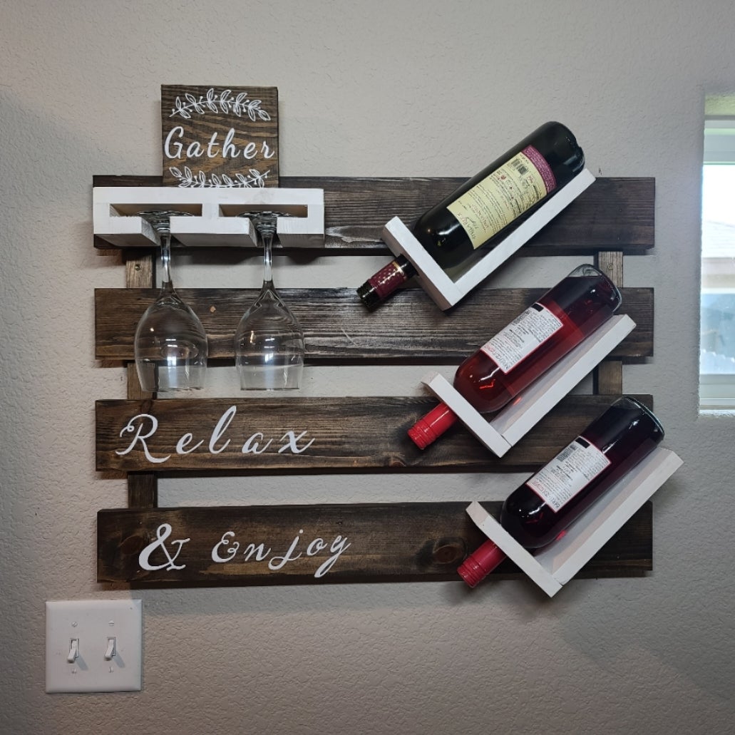 Farmhouse shop wine racks